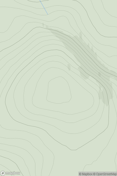 Thumbnail image for Cnoc a' Ghiubhais [Cape Wrath Peninsula] showing contour plot for surrounding peak